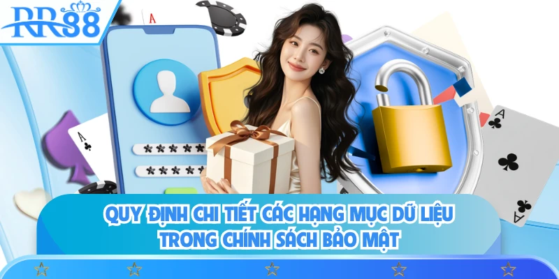 Quy định chi tiết các hạng mục dữ liệu trong chính sách bảo mật
